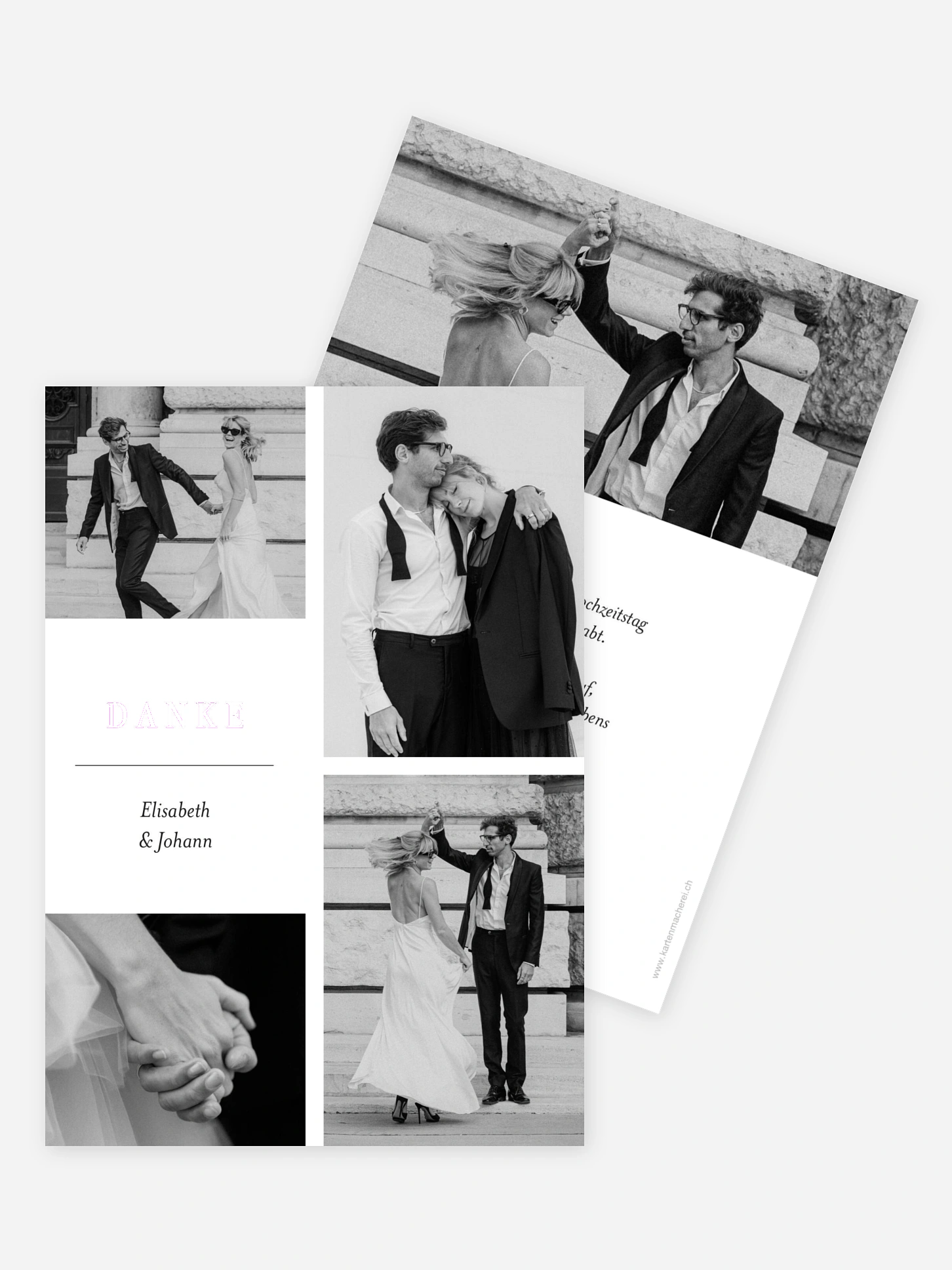 Dankeskarte Hochzeit Zarte Momente