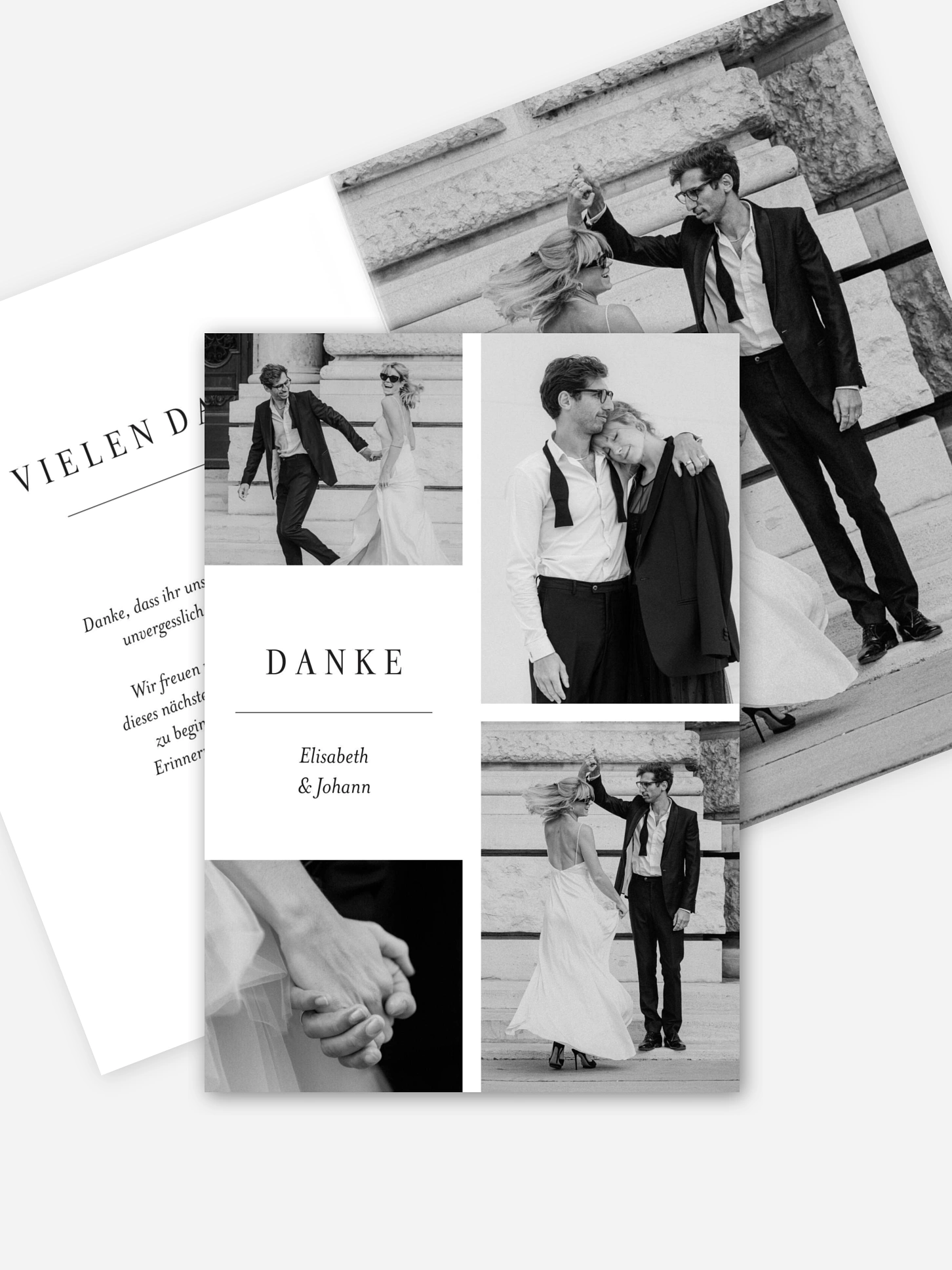 Dankeskarte Hochzeit Zarte Momente
