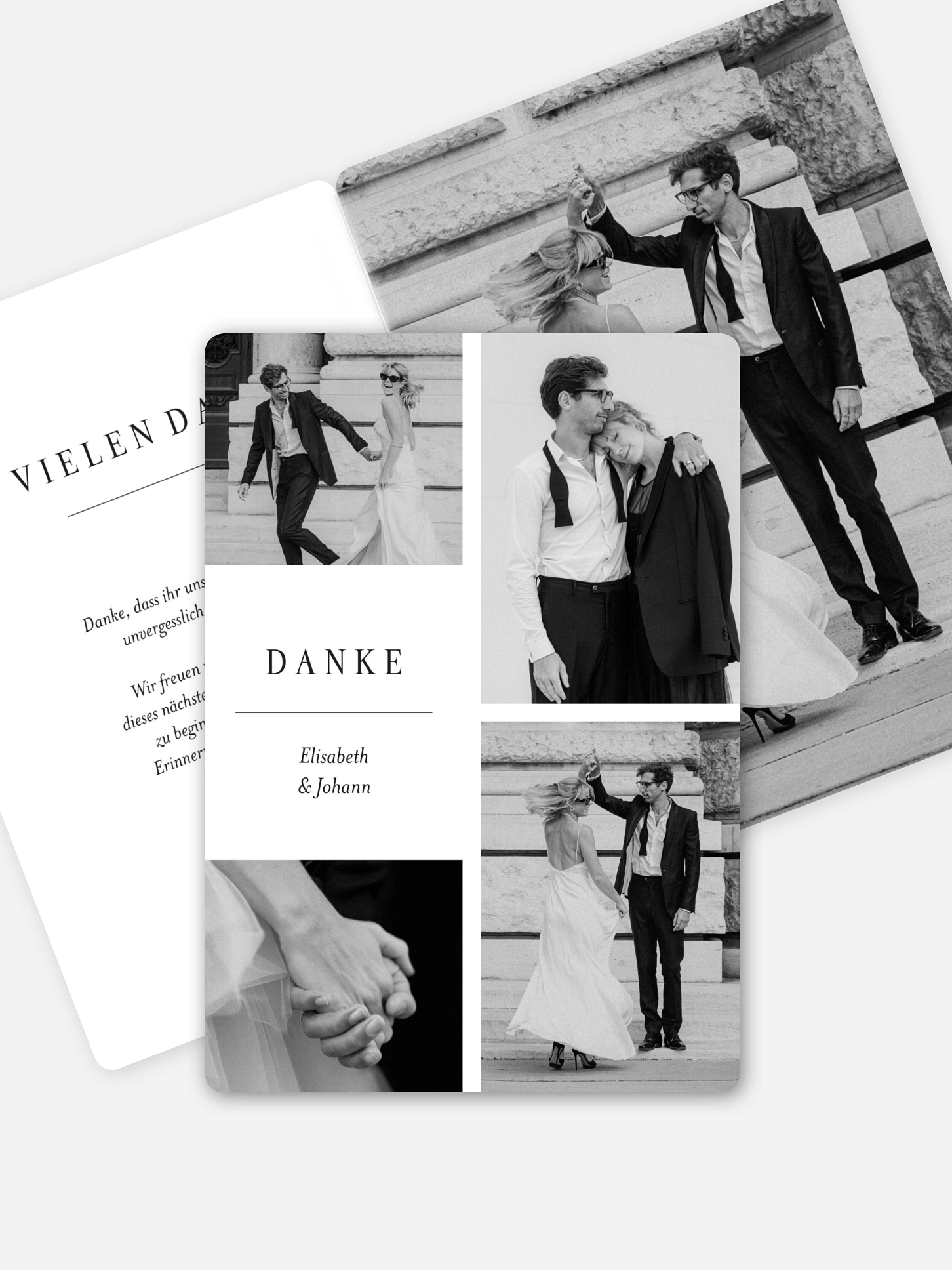 Dankeskarte Hochzeit Zarte Momente