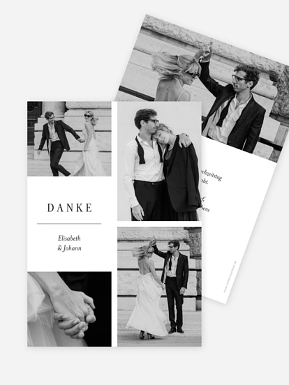 Dankeskarte Hochzeit Zarte Momente