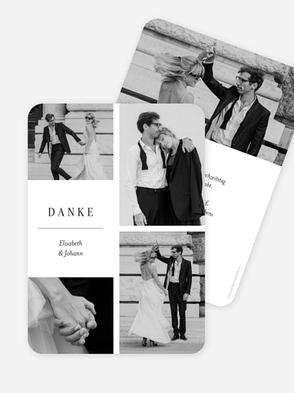 Dankeskarte Hochzeit Zarte Momente