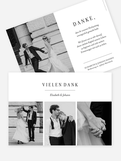 Dankeskarte Hochzeit Zarte Momente