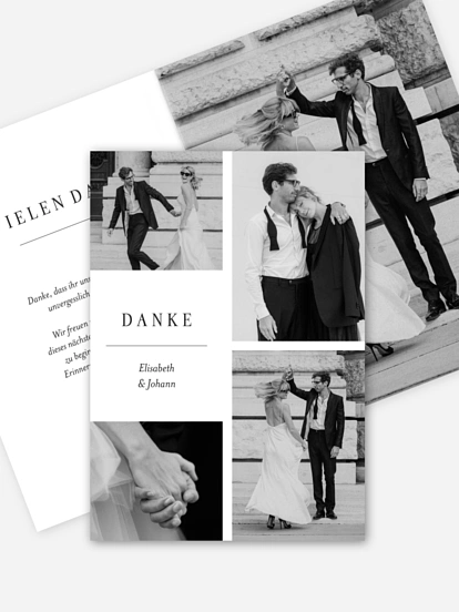 Dankeskarte Hochzeit Zarte Momente