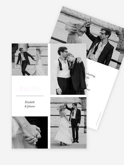 Dankeskarte Hochzeit Zarte Momente
