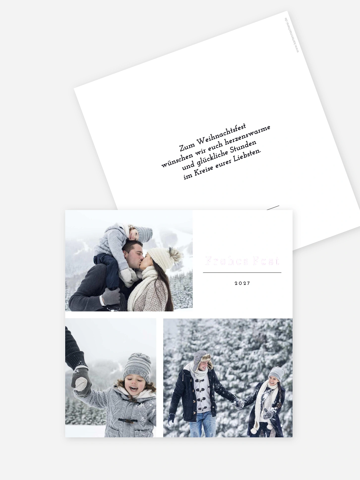 Weihnachtskarte Zarte Momente