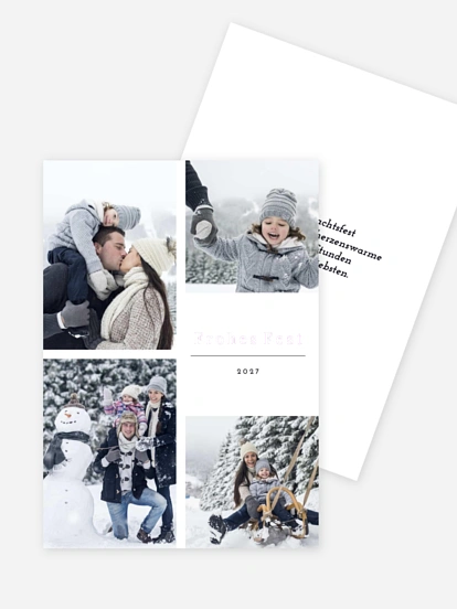 Weihnachtskarte Zarte Momente