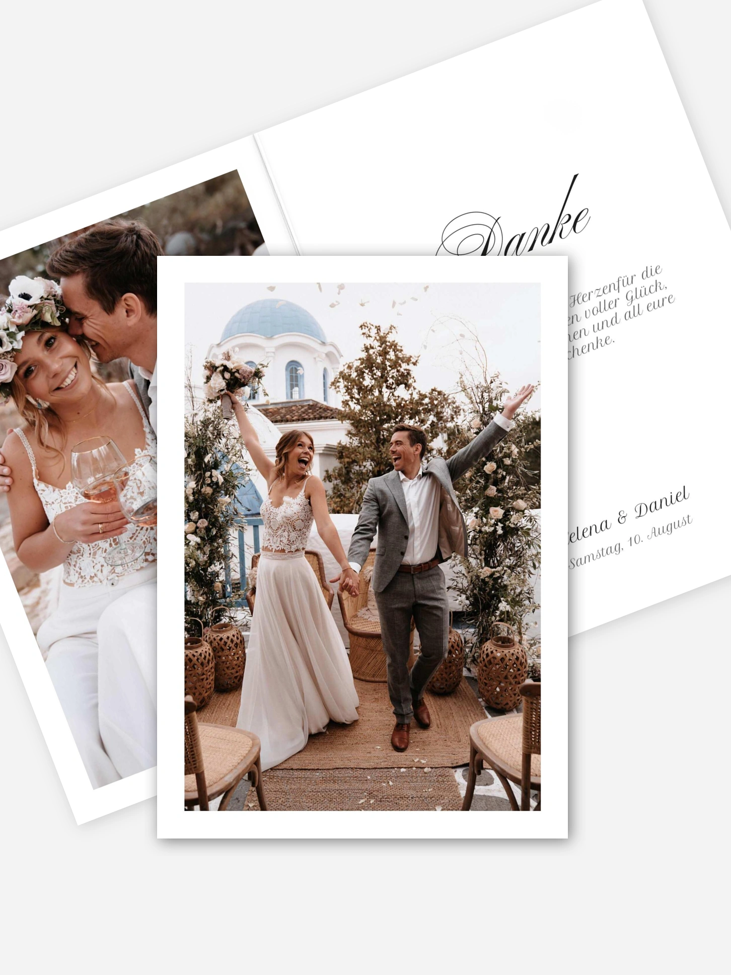 Dankeskarte Hochzeit Zarte Erinnerungen