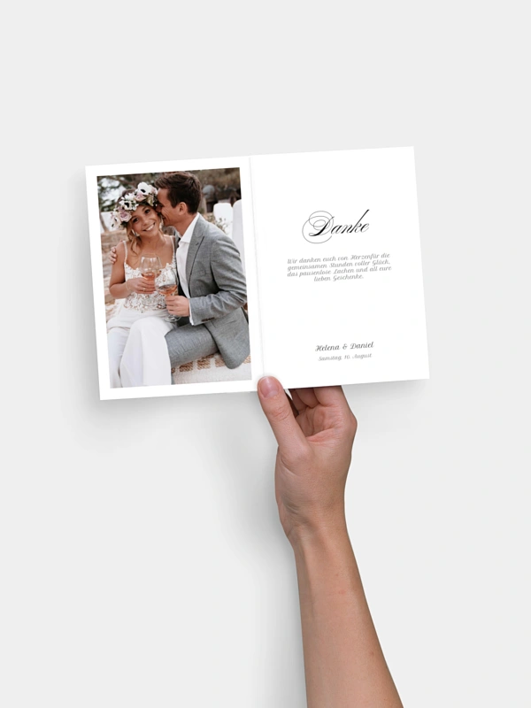 Dankeskarte Hochzeit Zarte Erinnerungen