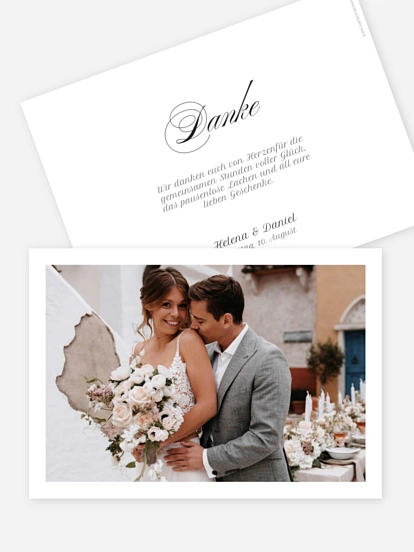 Dankeskarte Hochzeit Zarte Erinnerungen