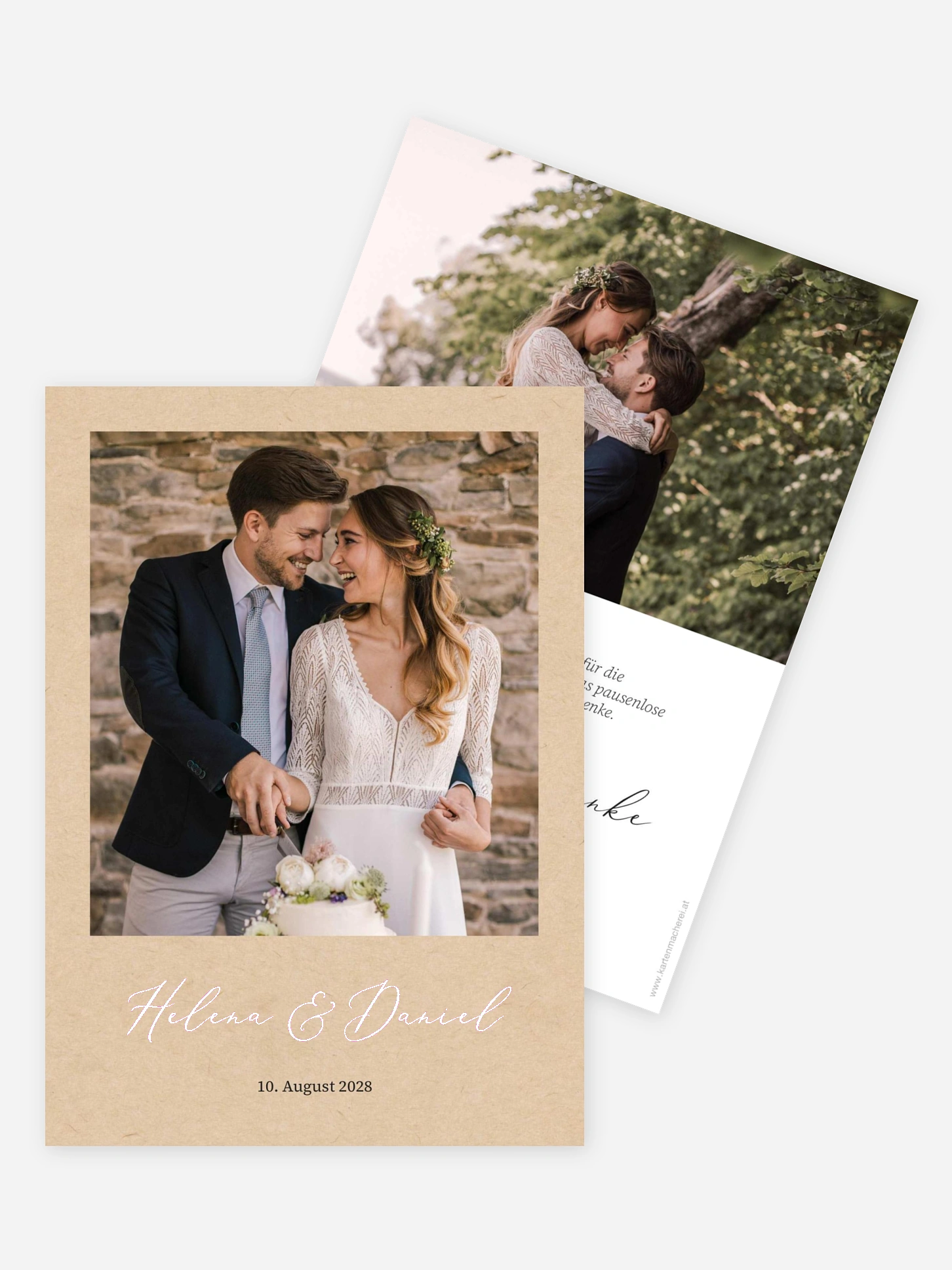 Dankeskarte Hochzeit Herzensort