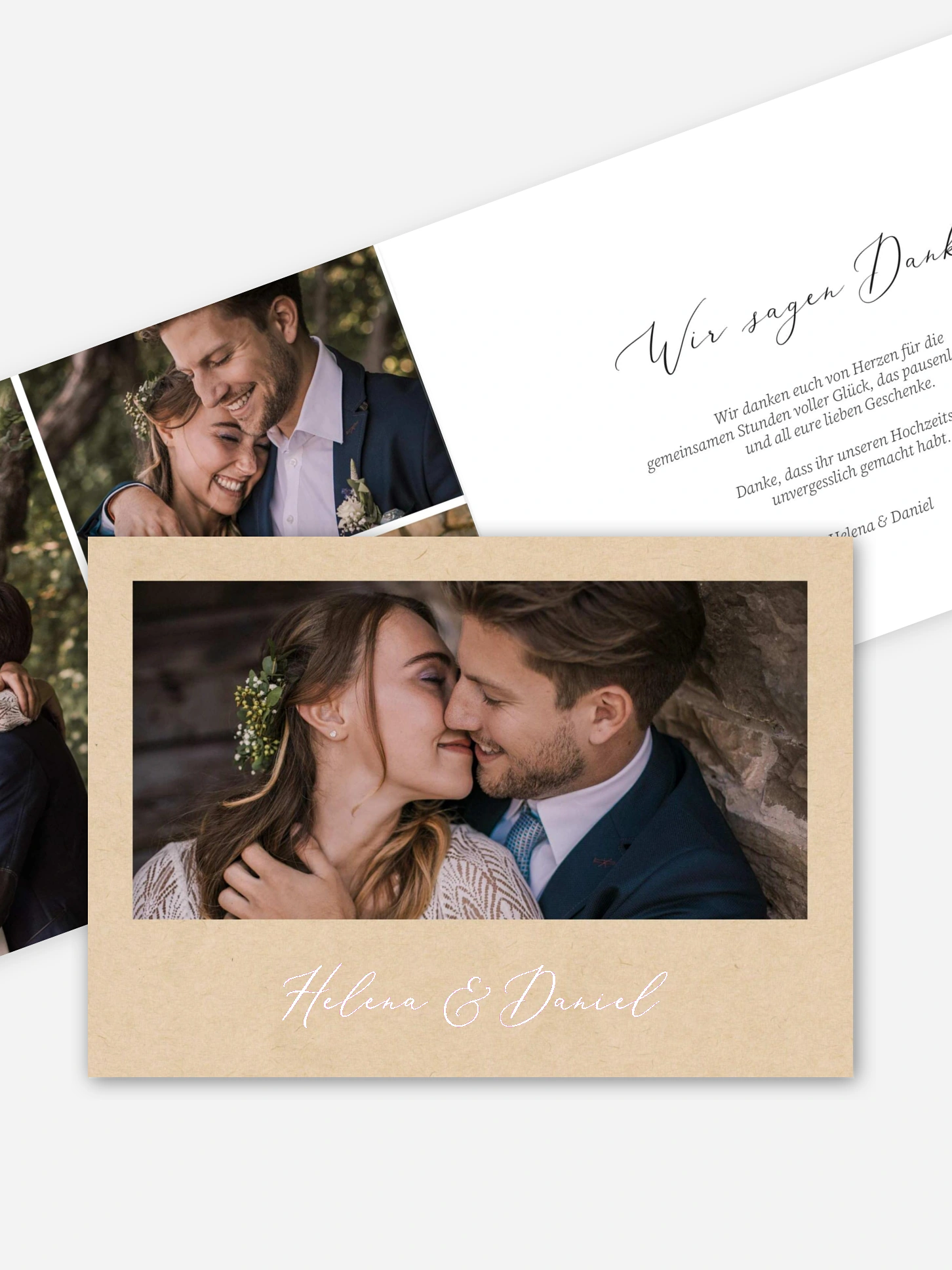 Dankeskarte Hochzeit Herzensort