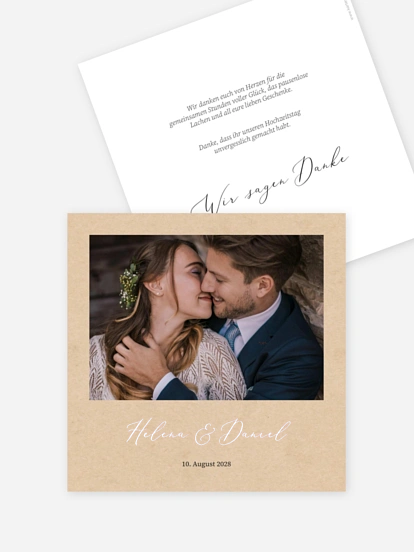 Dankeskarte Hochzeit Herzensort