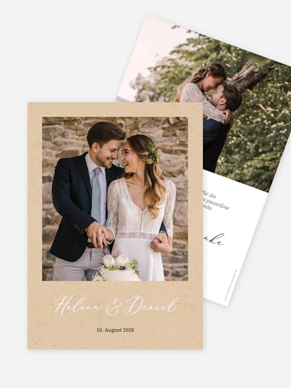 Dankeskarte Hochzeit Herzensort