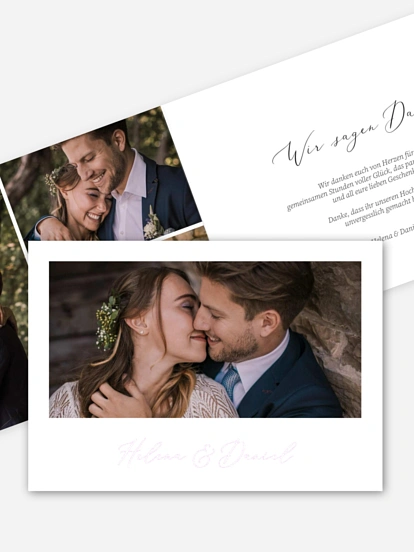 Dankeskarte Hochzeit Herzensort