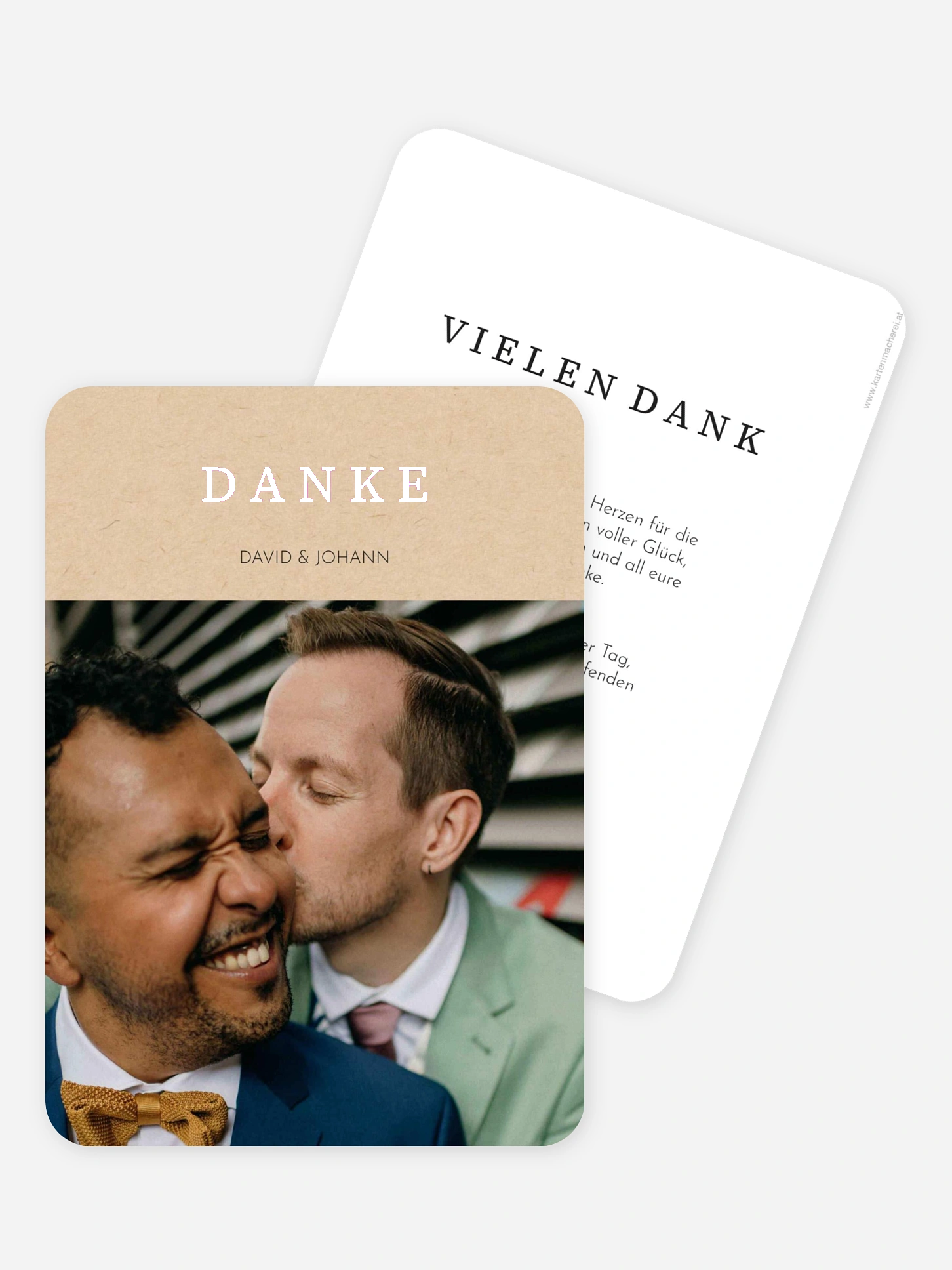 Dankeskarte Hochzeit Miteinander