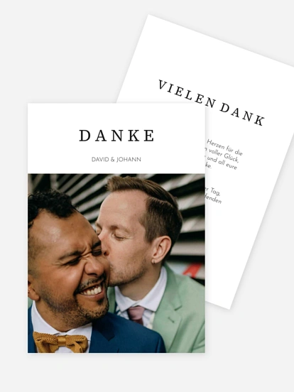 Dankeskarte Hochzeit Miteinander