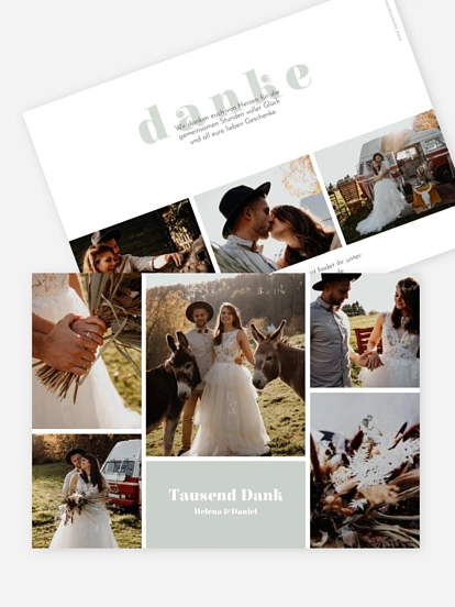 Dankeskarte Hochzeit Wundervoll