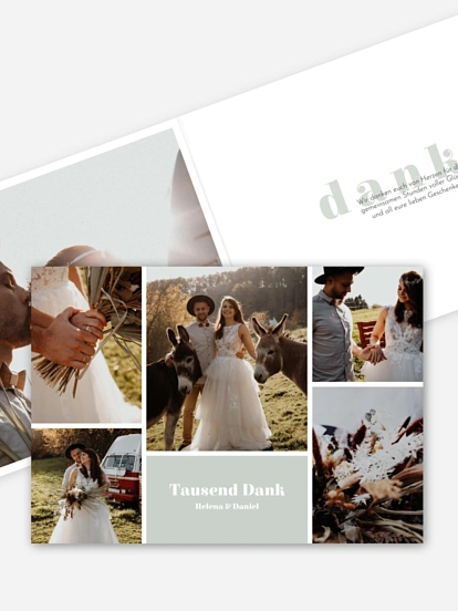 Dankeskarte Hochzeit Wundervoll