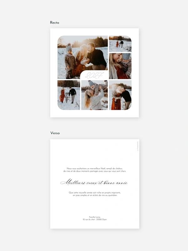 Carte de voeux Gratitude