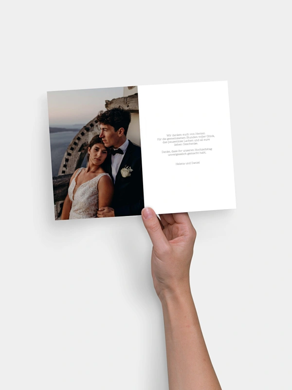 Dankeskarte Hochzeit Zarter Dank