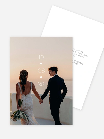 Dankeskarte Hochzeit Zarter Dank