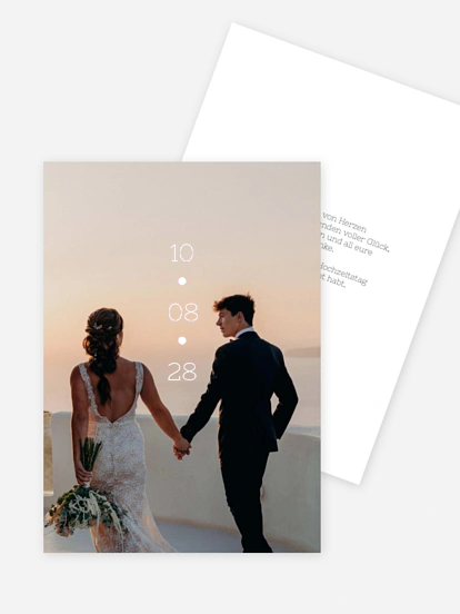 Dankeskarte Hochzeit Zarter Dank