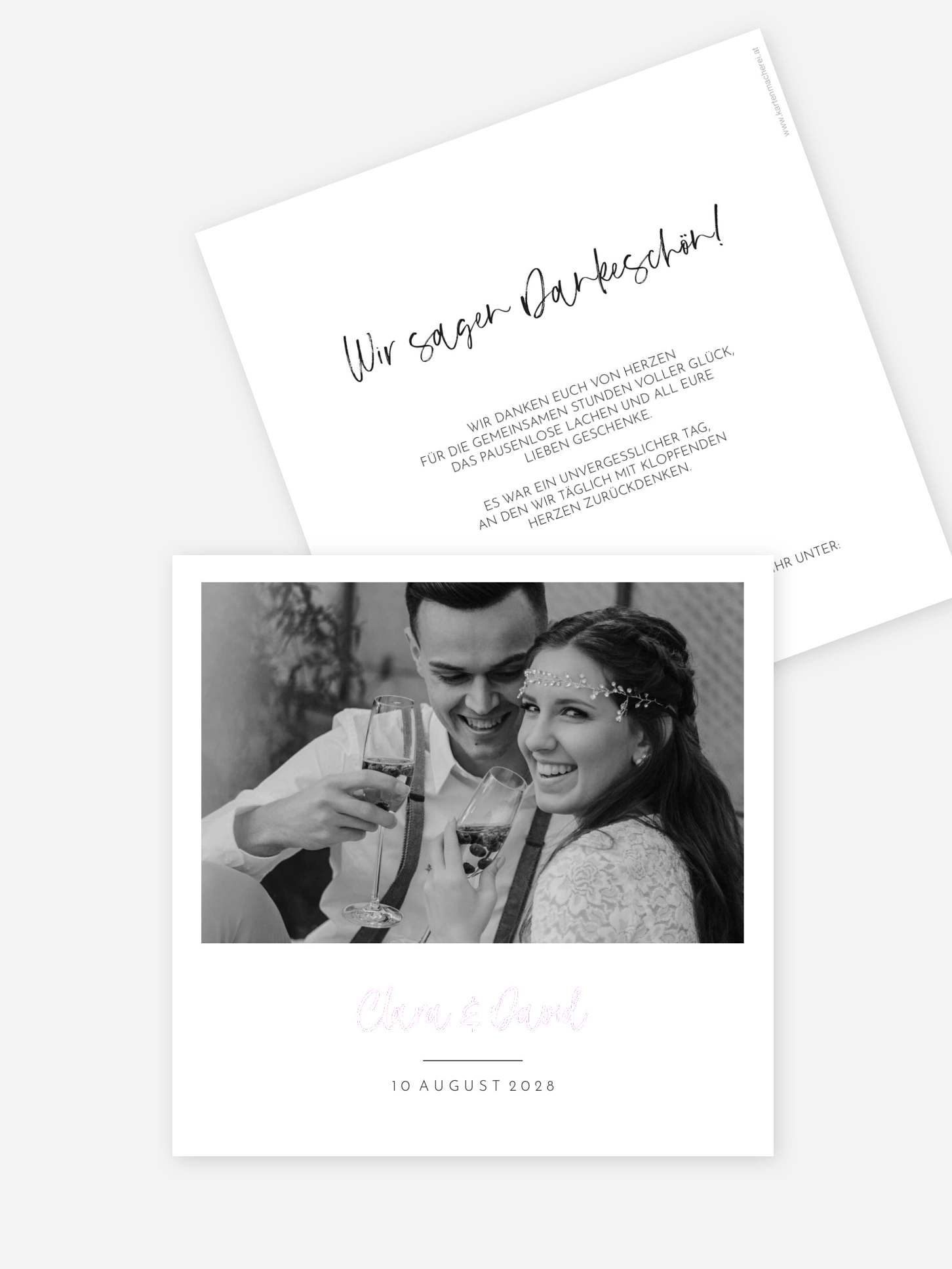 Dankeskarte Hochzeit Dankbare Verbundenheit