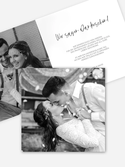 Dankeskarte Hochzeit Dankbare Verbundenheit