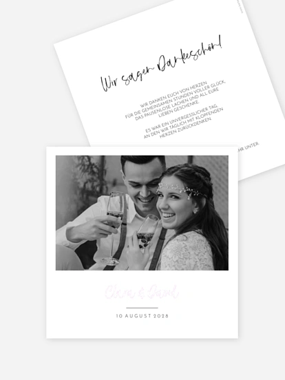 Dankeskarte Hochzeit Dankbare Verbundenheit