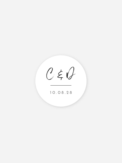 Geschenkaufkleber Hochzeit Dankbare Verbundenheit