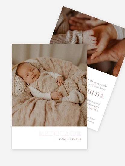 Taufeinladung Simple Love