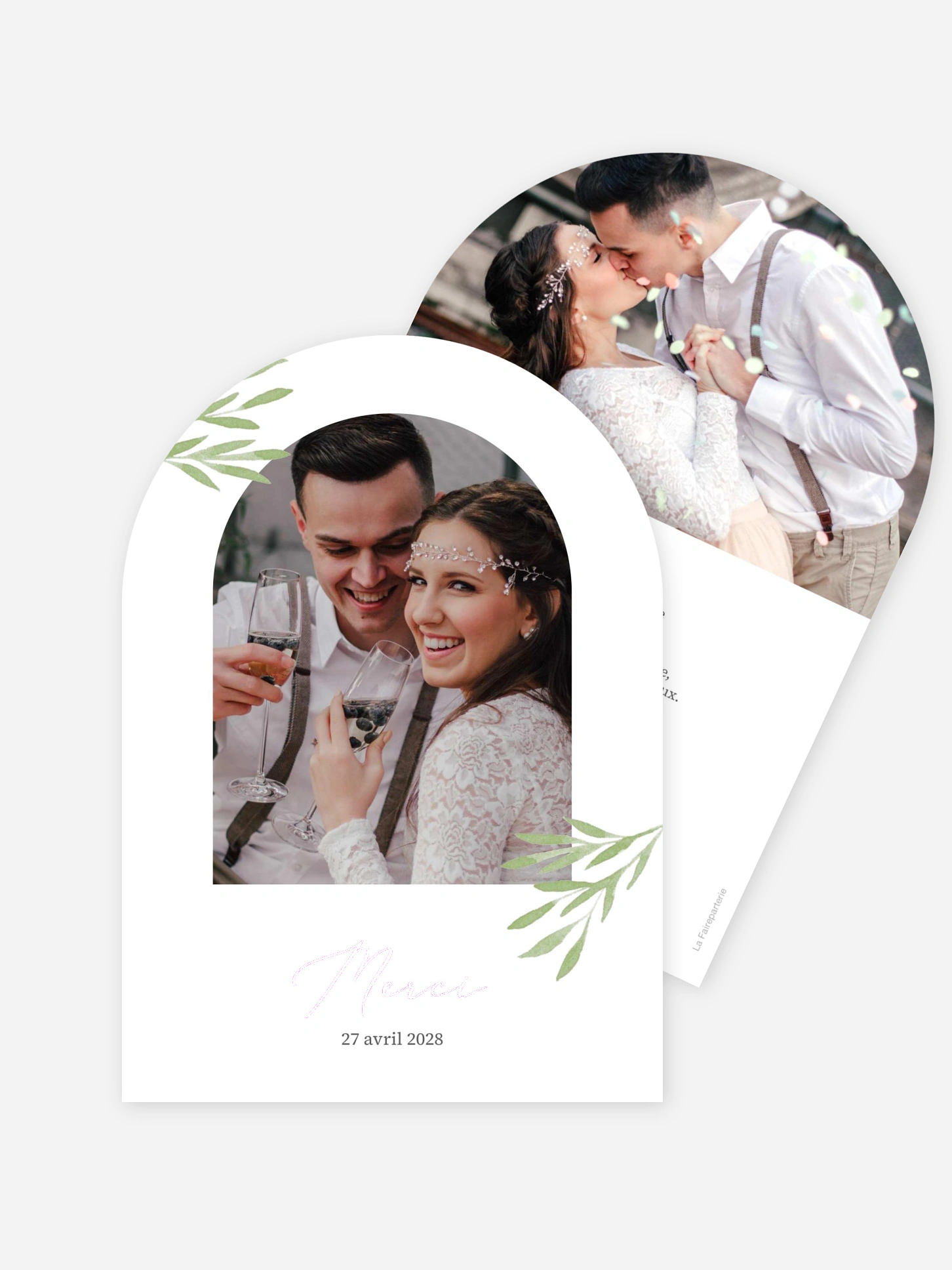 Carte de remerciements Brins d’amour