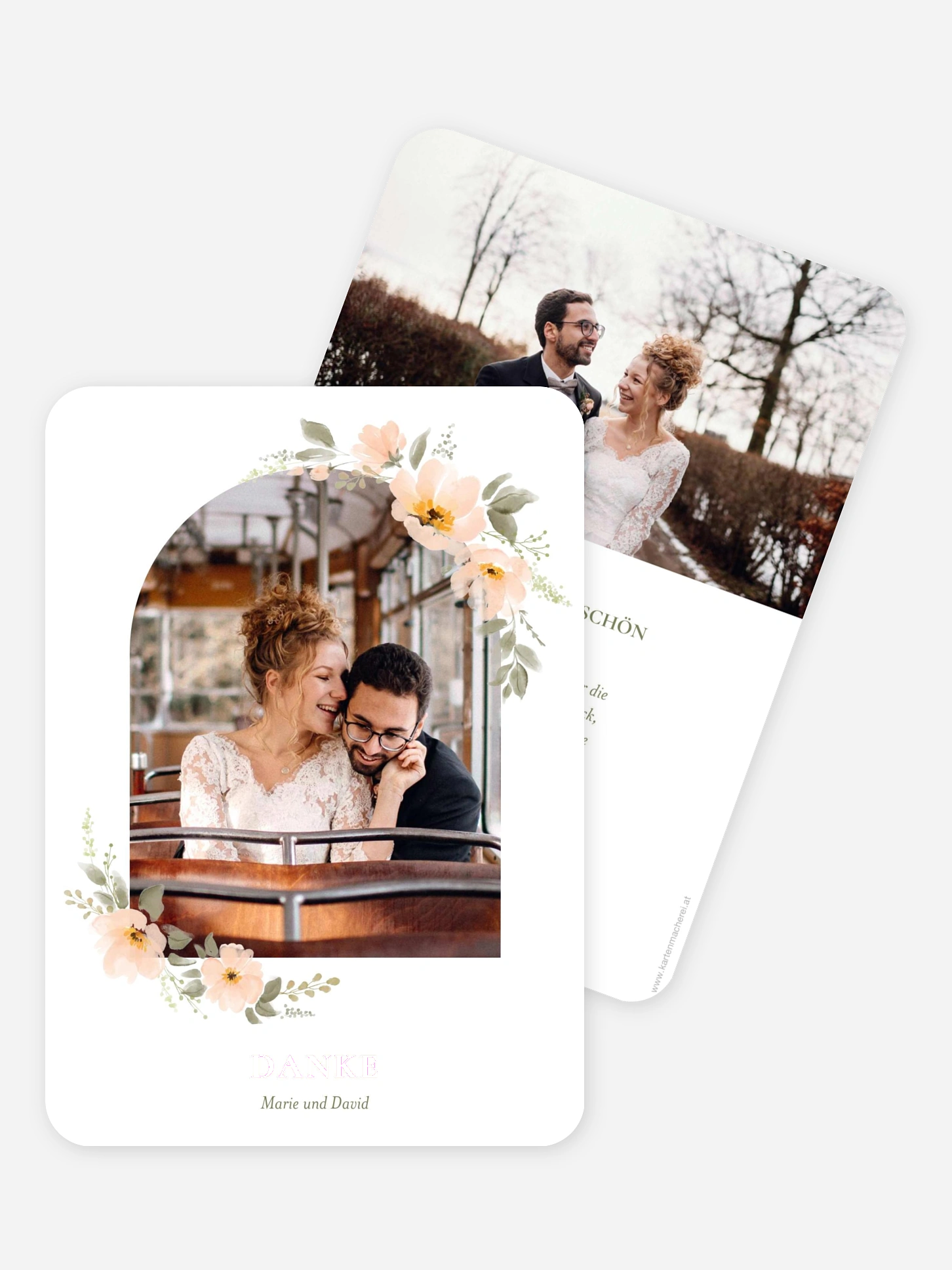 Dankeskarte Hochzeit Herzpoesie