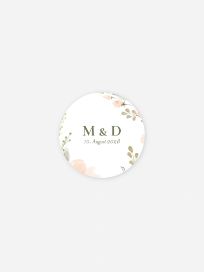 Geschenkaufkleber Hochzeit Herzpoesie