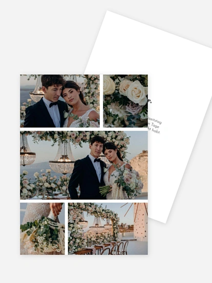 Dankeskarte Hochzeit Zarter Nachklang