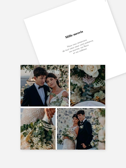 Carte de remerciements Doux souvenirs