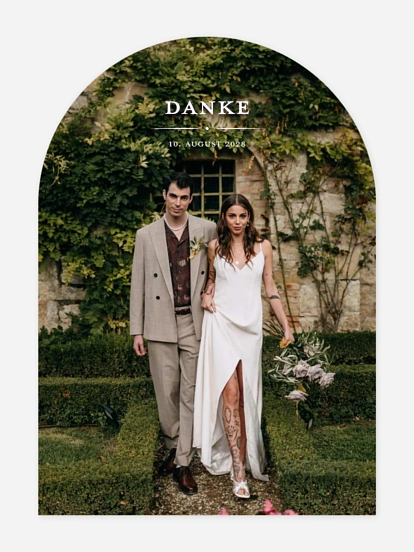 Dankeskarte Hochzeit Zarte Geste