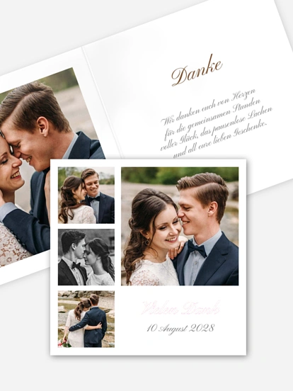 Dankeskarte Hochzeit Herzlicher Dank