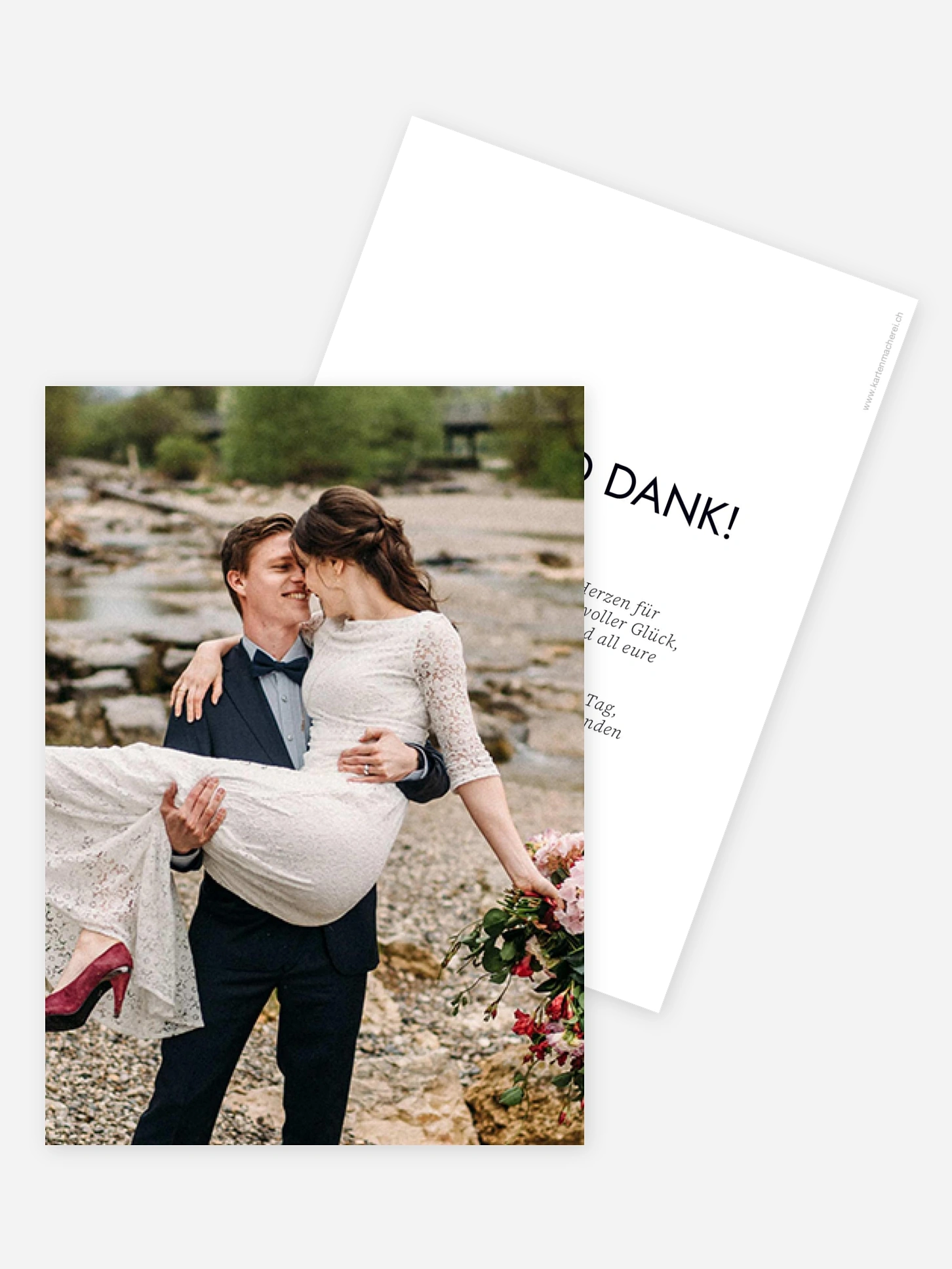 Dankeskarte Hochzeit Dankesglanz