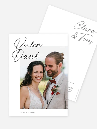 Dankeskarte Hochzeit Dankesgruß