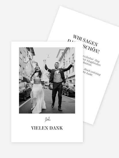 Dankeskarte Hochzeit Waldromantik