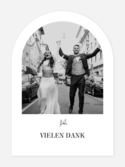Dankeskarte Hochzeit Waldromantik