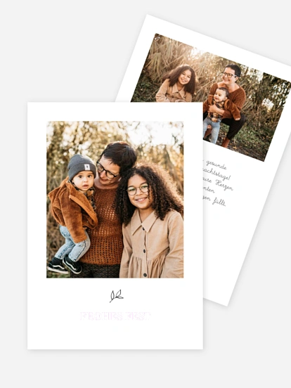 Weihnachtskarte Waldromantik