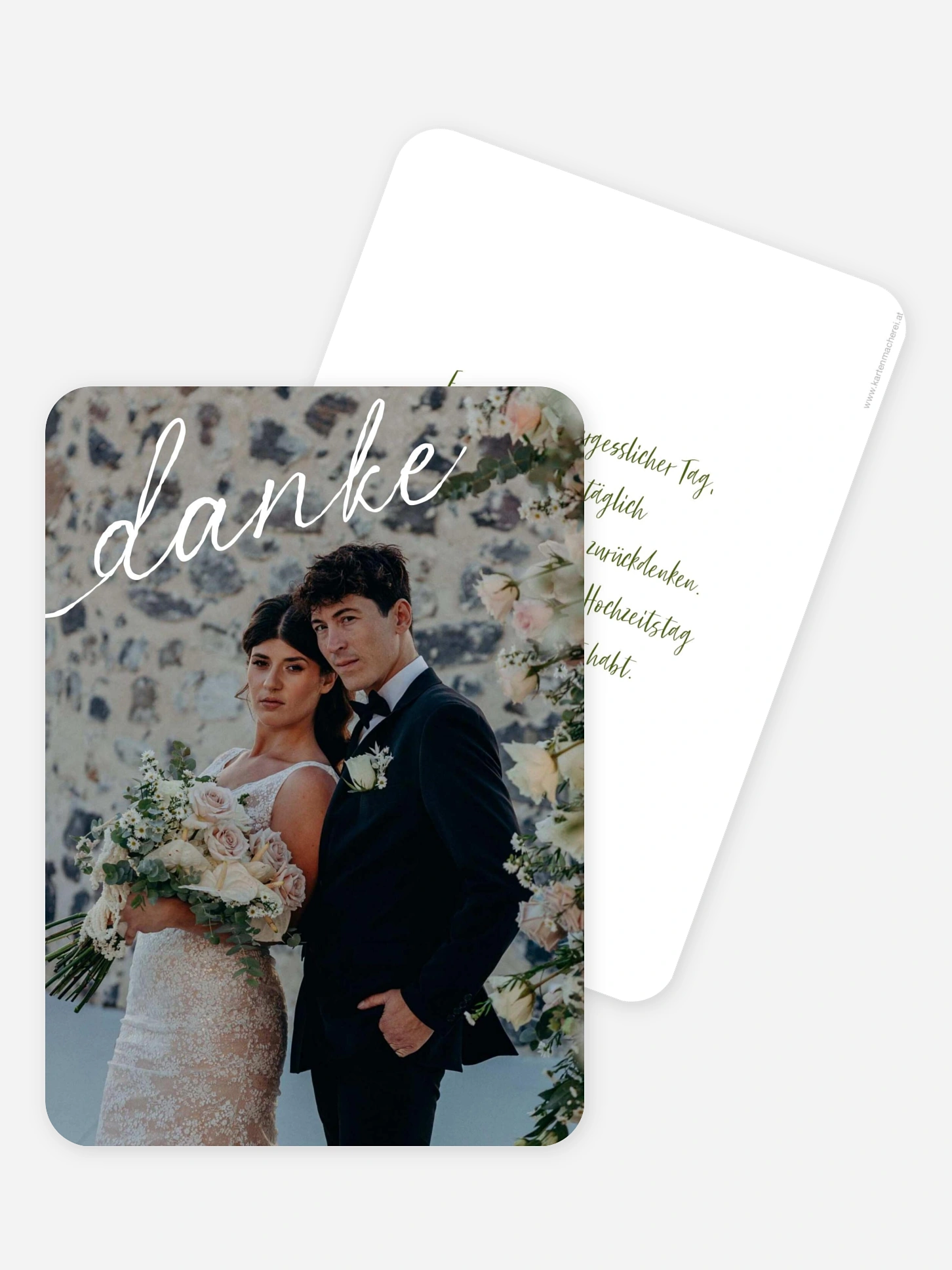 Dankeskarte Hochzeit Herzensgruß