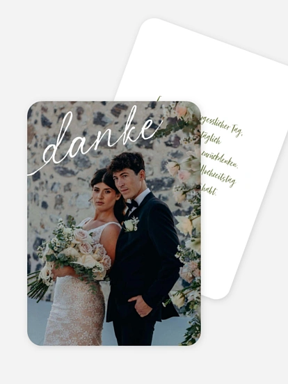 Dankeskarte Hochzeit Herzensgruss