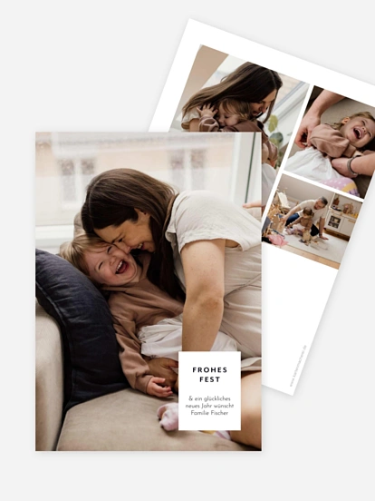 Weihnachtskarte Zartes Medaillon