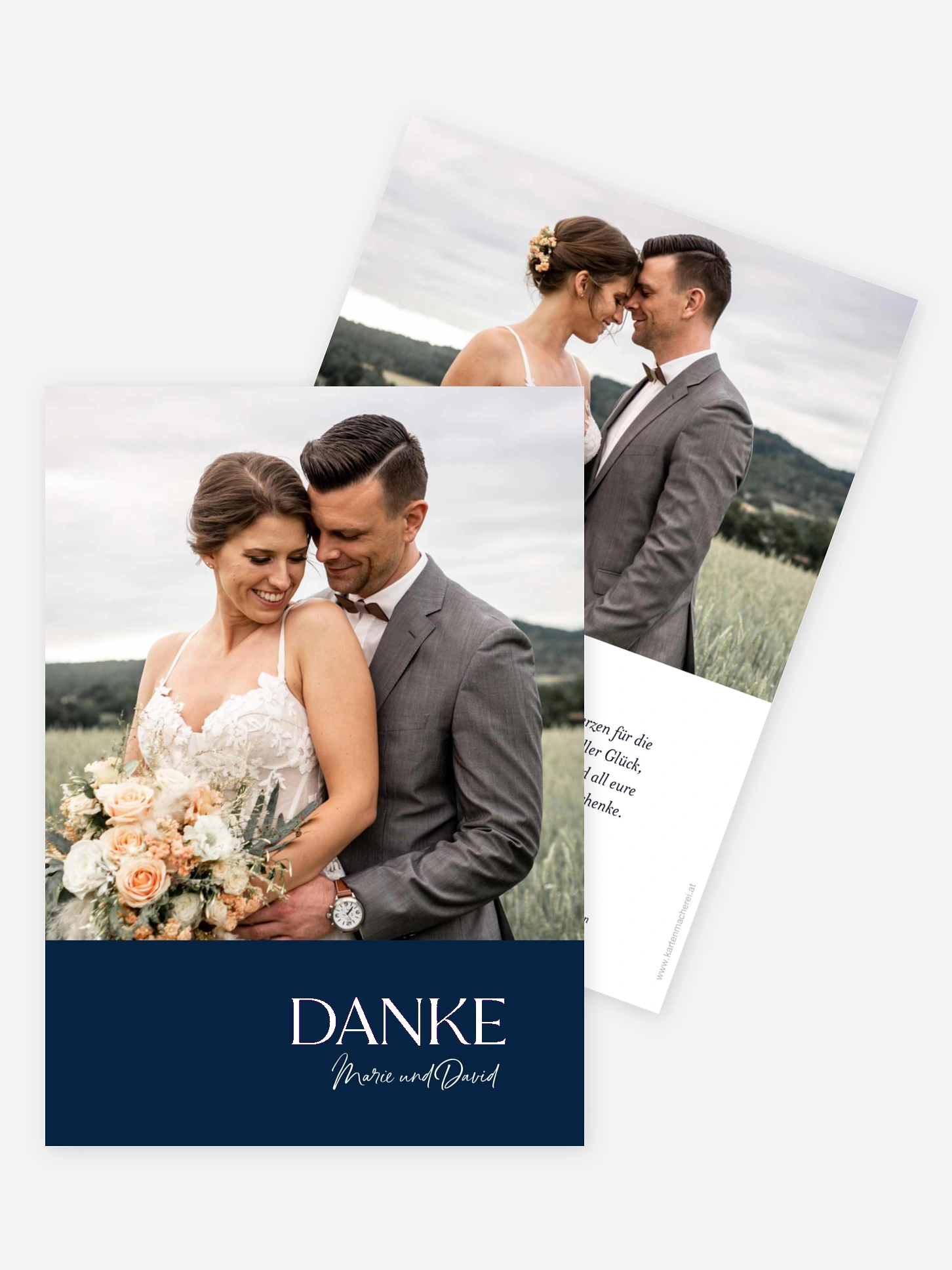 Dankeskarte Hochzeit Feine Zier