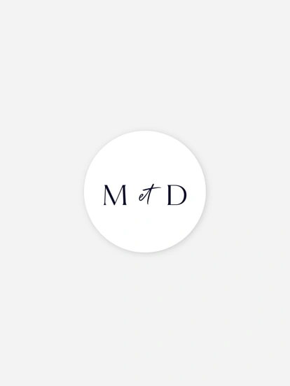 Stickers mariage Promesse élégante