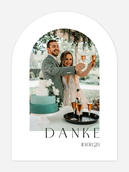 Dankeskarte Hochzeit Herzliche Worte