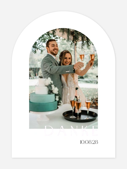 Dankeskarte Hochzeit Herzliche Worte